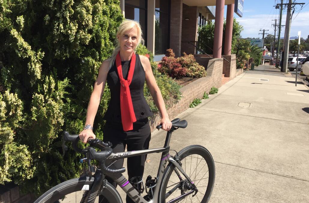 CLOSE TO HEART: Tamworth mum Simone Church is gearing up for a big month on the bike while raising money for kids' cancer research. Photo: Jacob McArthur