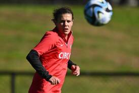 Christine Sinclair will play a final game for Canada in a stadium named after her in Vancouver. (Joel Carrett/AAP PHOTOS)
