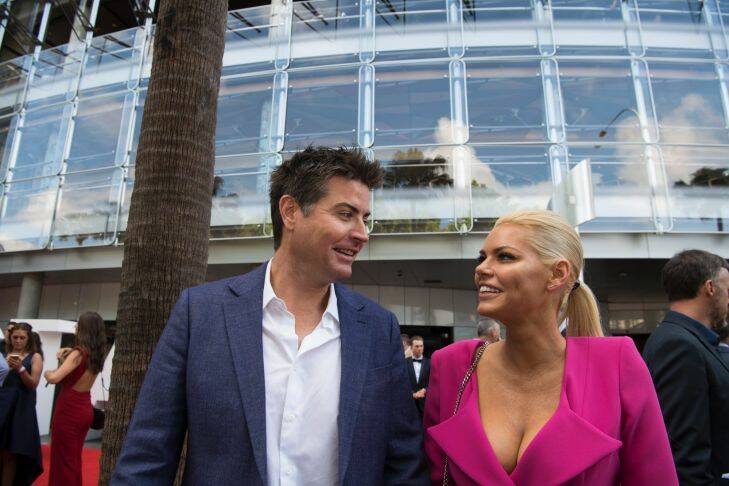 Sophie monk and Stuart Laundy Awards red carpet 28th November 2017 Photo by Louise Kennerley smh