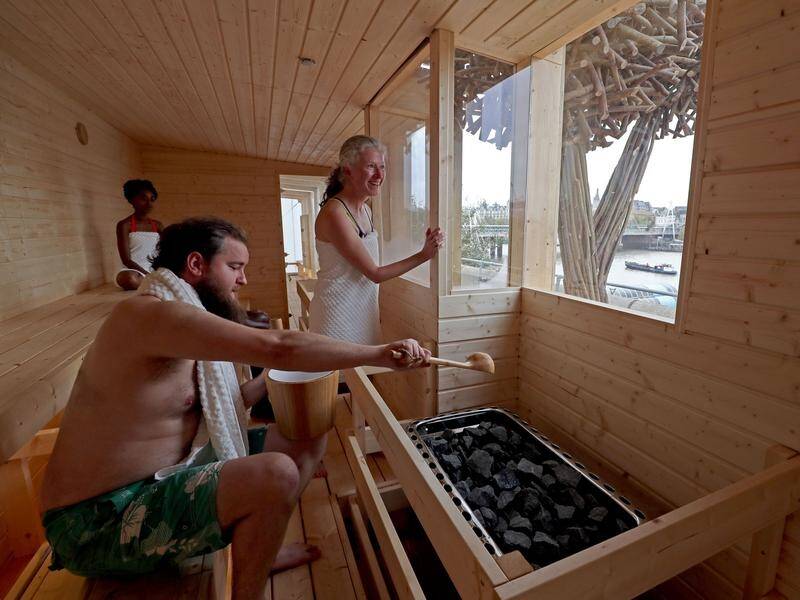 Regularly sweating out in a sauna may lessen the risk of cardiovascular disease, a study indicates.