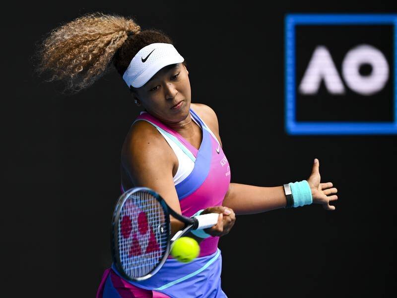 Defending champion Naomi Osaka has eased into the Australian Open second round.