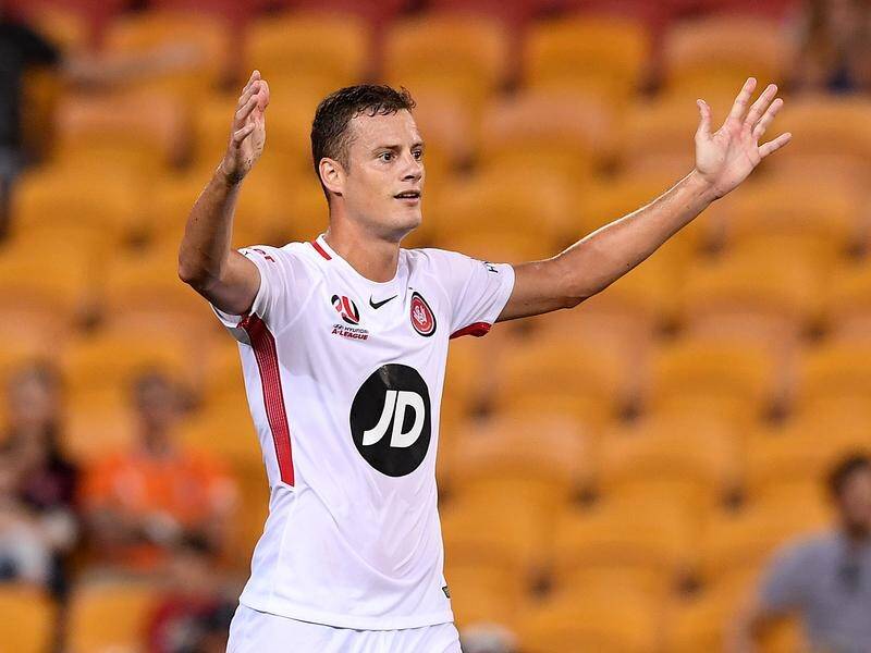 Oriol Riera has scored two goals in Western Sydney's 4-1 A-League defeat of Brisbane at Suncorp.