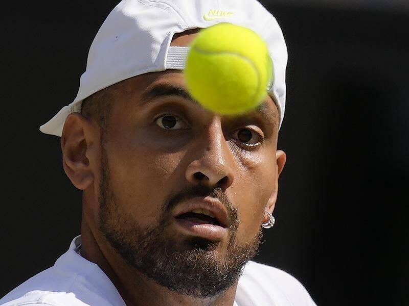 Nick Kyrgios has opted out of September's Laver Cup to spend time in Australia. (AP PHOTO)