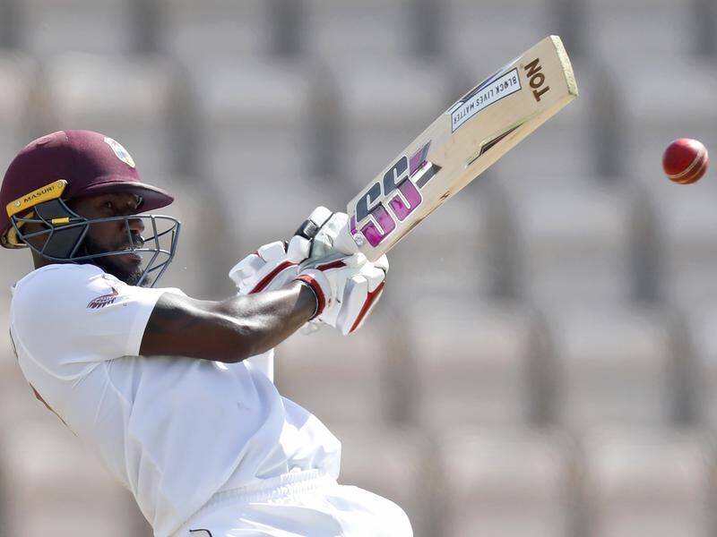 Jermaine Blackwood scored 95 to guide the West Indies to a memorable first-Test win over England.