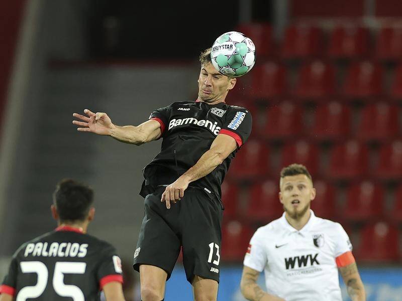 Leverkusen's Lucas Alario scored twice in his side's 3-1 Bundesliga win over Augsburg.