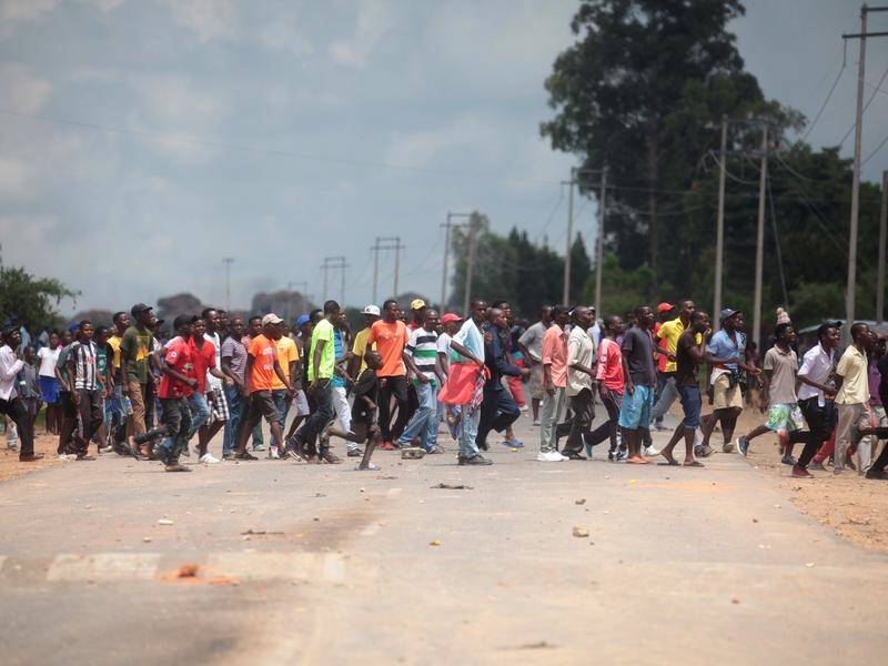 Several people are believed shot and 200 injured after fuel price protests in Zimbabwe.