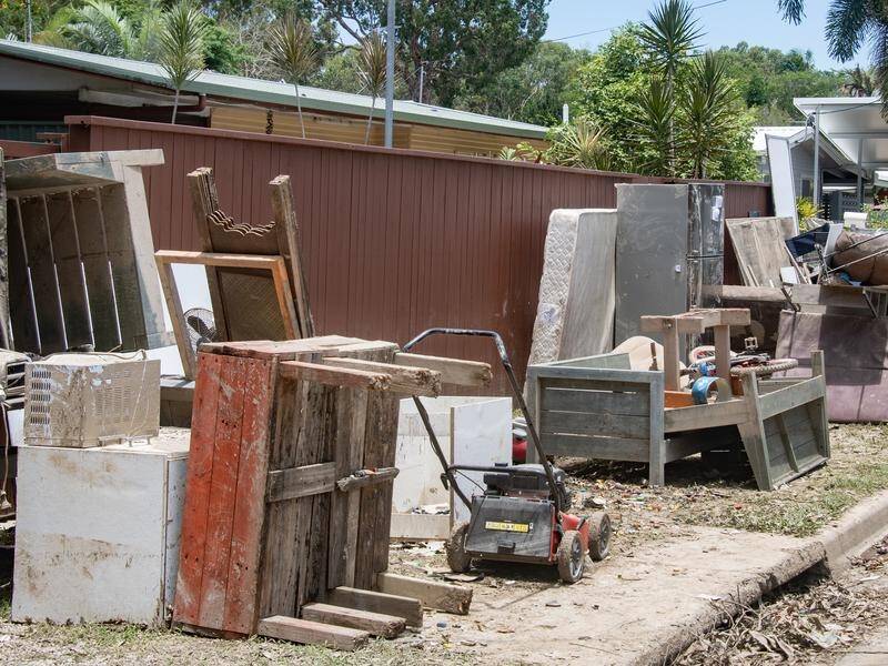 The Qld community of Degarra has been 'disheartened' by a lack of help to recover from flood damage. (Brian Cassey/AAP PHOTOS)