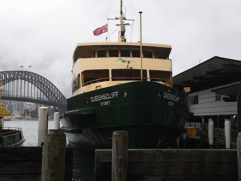 The MV Queenscliff ferry will be refurbished and return to services on Sydney Harbour in 2023. (Dan Himbrechts/AAP PHOTOS)