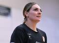 Cayla George became the WNBL's all-time rebounds leader but her Flames lost heavily to Bendigo. (Morgan Hancock/AAP PHOTOS)
