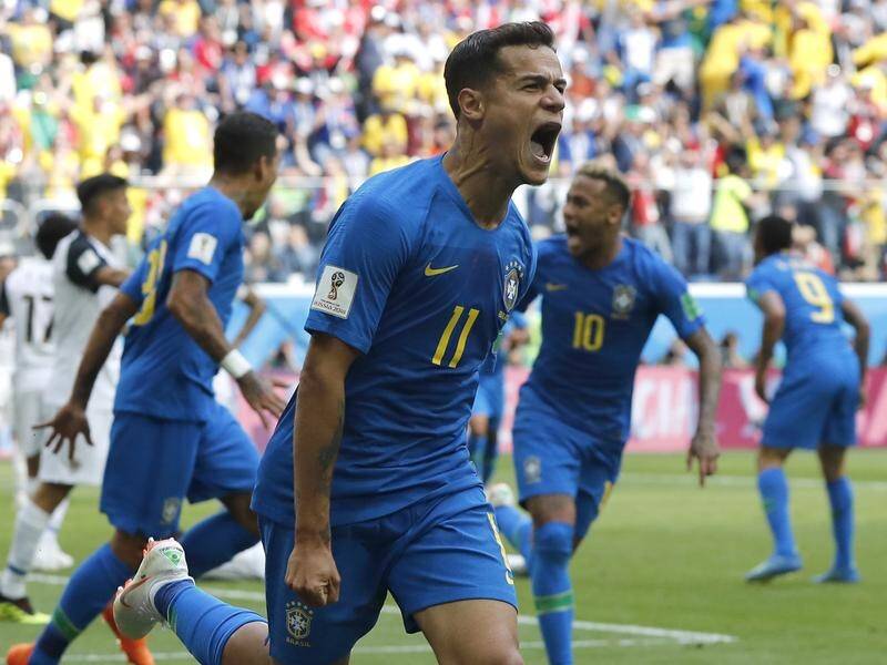 Brazil's Philippe Coutinho has scored two goals in as many games at the World Cup in Russia.