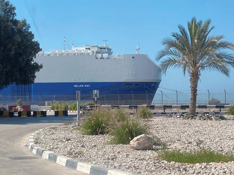 Benjamin Netanyahu has blamed Iran for a blast aboard an Israeli-owned ship in the Gulf of Oman.