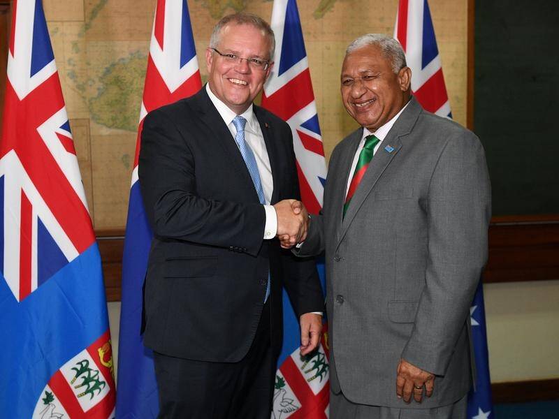 Scott Morrison will host Fijian Prime Minister Frank Bainimarama, who is on a six-day visit.