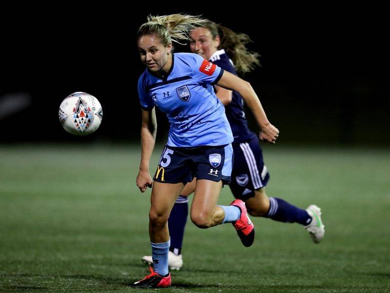 Mackenzie Hawkesby scored for Sydney FC in their W-League semi-final win over Canberra United.
