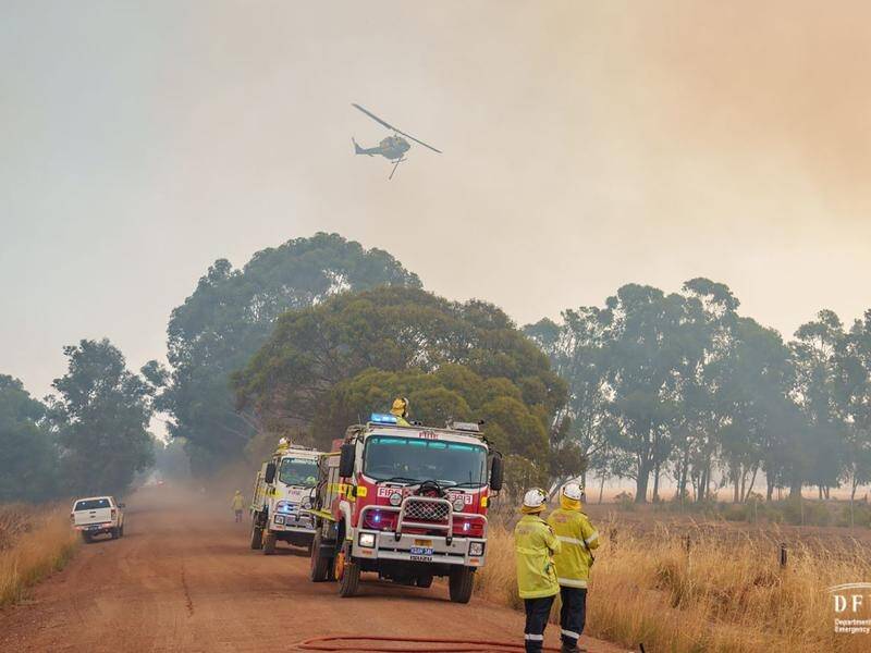 Multiple blazes across Western Australia have been testing firefighters. (HANDOUT/DFES)