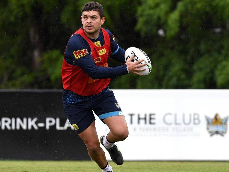 Ashley Taylor is seen during a Gold Coast Titans training session last month.