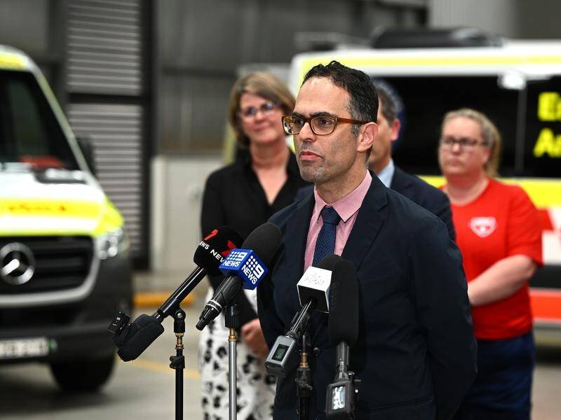 NSW Treasurer Daniel Mookhey has announced a significant pay rise for the state's paramedics. (Dan Himbrechts/AAP PHOTOS)