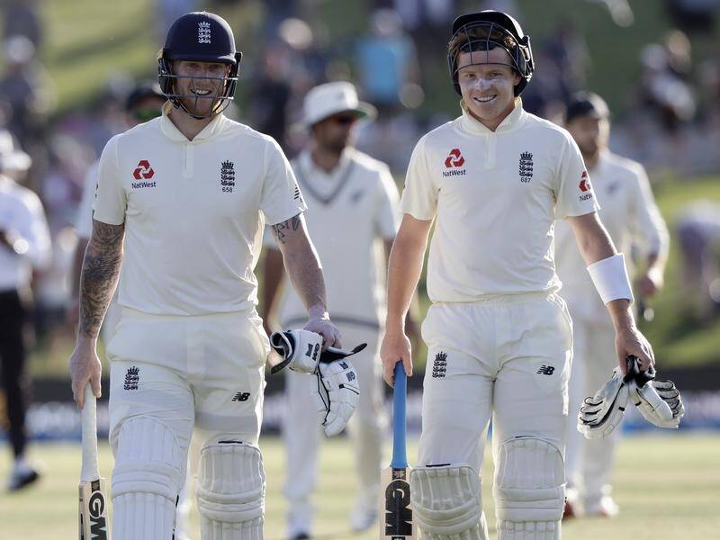 Ben Stokes and Ollie Pope have put on an unbeaten 76-run stand to guide England to 4-224 at stumps.