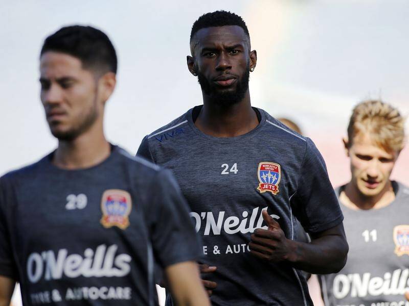 Bernie Ibini (c) has been granted a release by Newcastle and will join Western Sydney Wanderers.