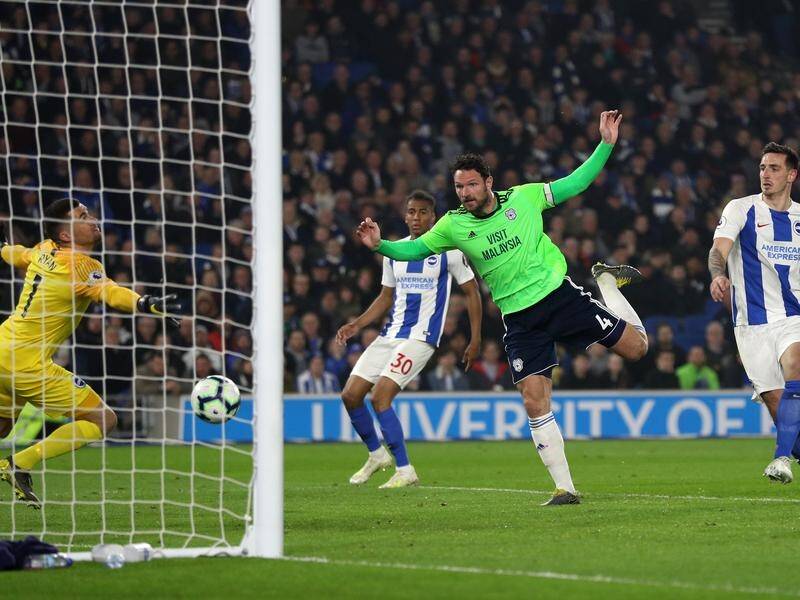Sean Morrison headed past Mat Ryan to seal a 2-0 win for Cardiff over Brighton at the AMEX Stadium.