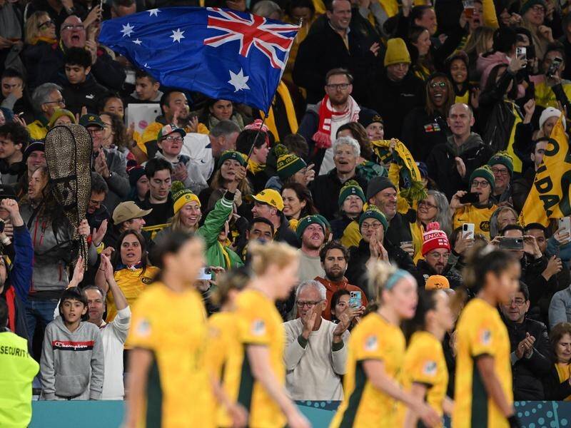 The Matildas will go into their Paris 2024 qualifiers with plenty of support from fans in WA. (Dean Lewins/AAP PHOTOS)