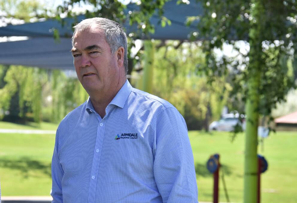 CAUTIOUS: Armidale Mayor Simon Murray said he was cautious about the outcome of local fires given the predicted weather conditions for tomorrow. 