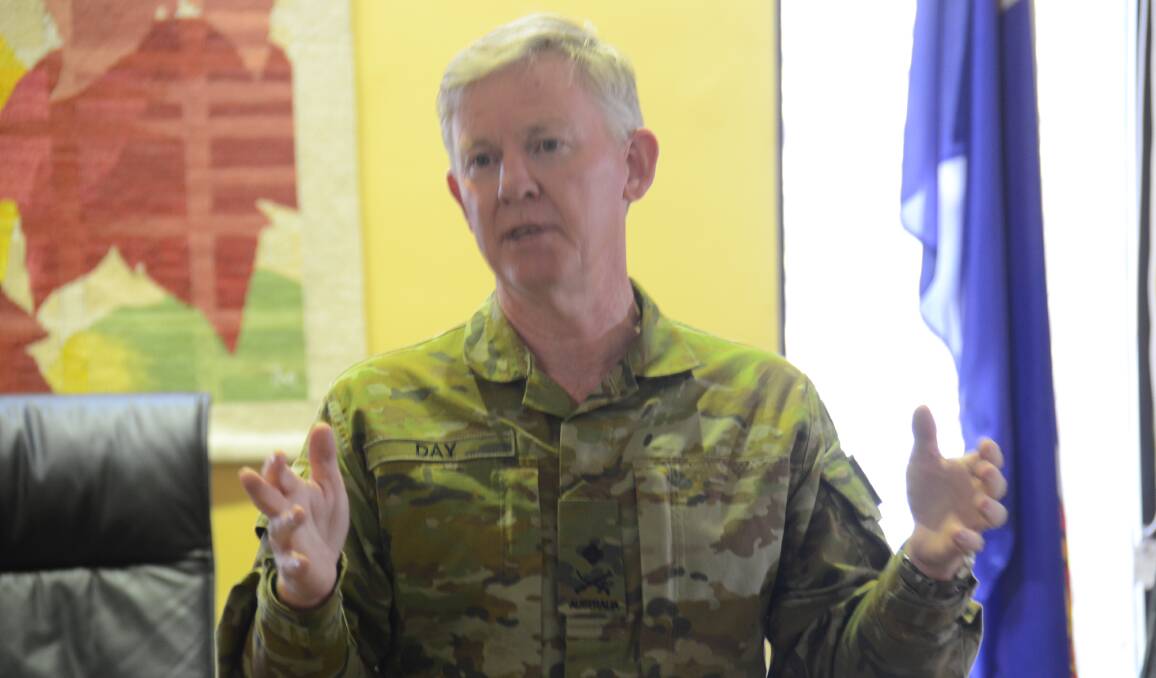 Major General Stephen Day visited Armidale to talk with a varied number of community representatives at the Armidale Regional Council Chamber on Friday.