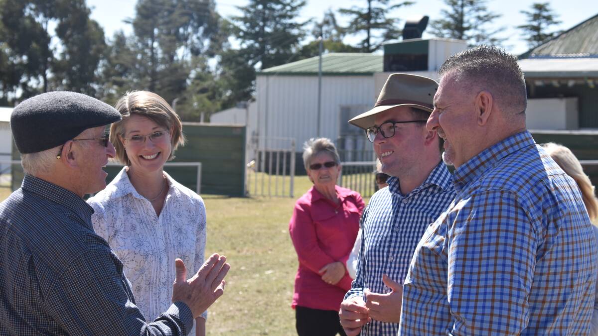 Councillor Kevin Ward and Leanne Doran with Member for Northern Tablelands Adam Marshall and Uralla mayor Michael Pearce.