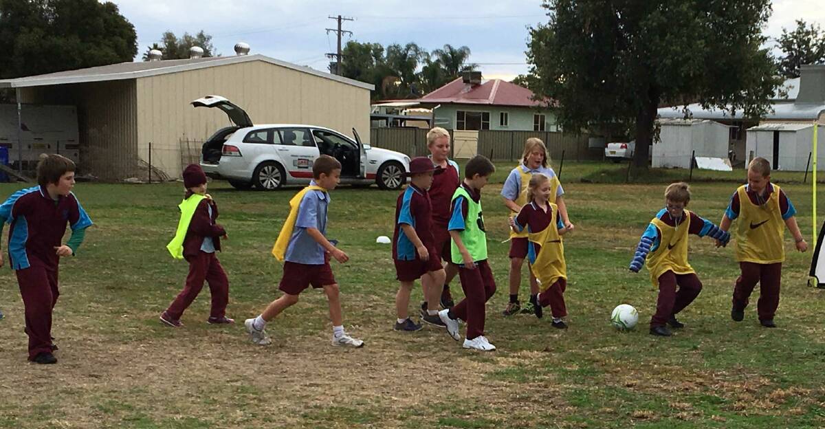 Attunga students really enjoyed learning soccer skills during the schools four week sporting schools soccer program