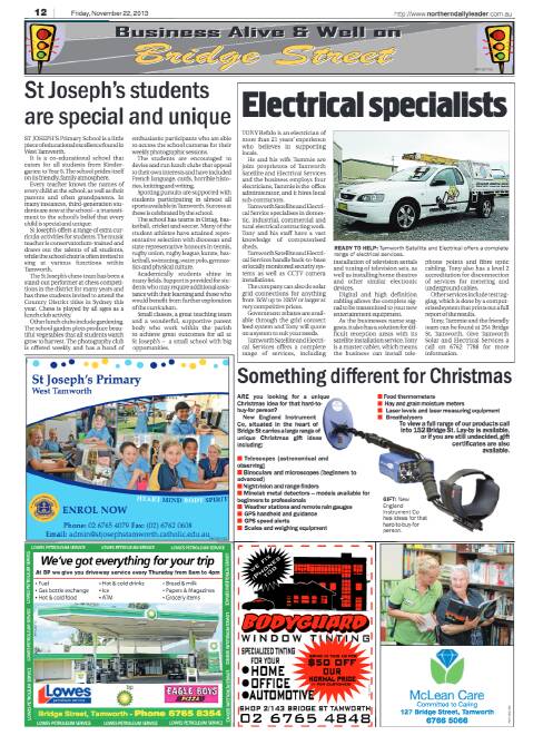November 2013 Features