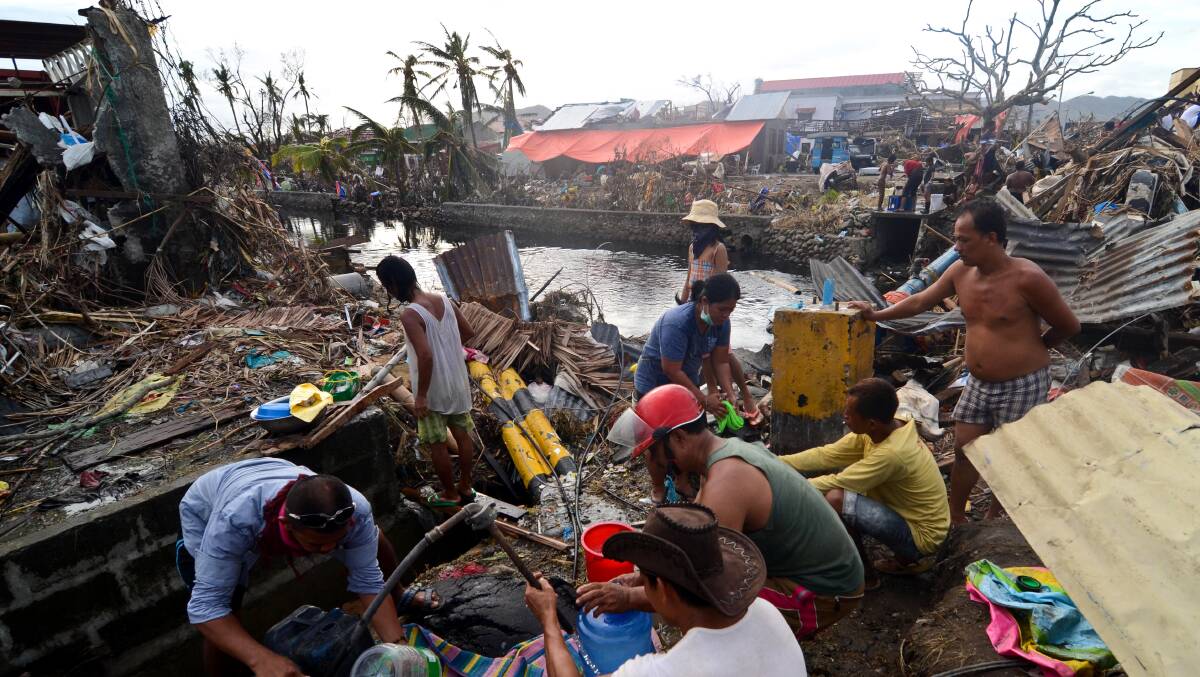 Relief effort continues in the Philippines after Typhoon Haiyan devastation. Photo: GETTY IMAGES