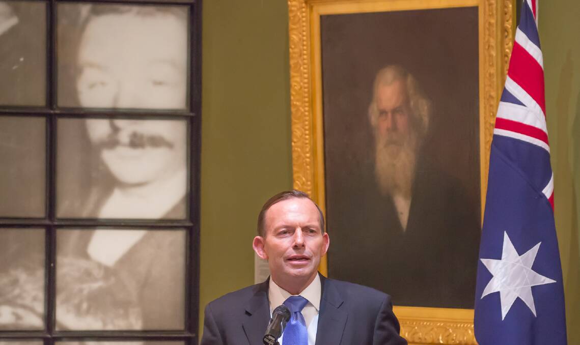 TENTERFIELD ORATION: Prime Minister Tony Abbott spoke in Tenterfield on Saturday about the future of the federation. Photos: Peter Reid/Tenterfield Star