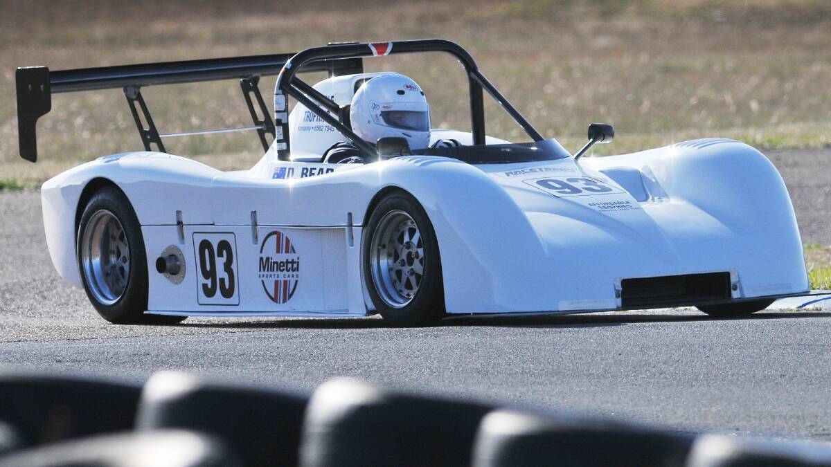 Kempsey driver Darren Read put in a brilliant performance in his giant-killing Minetti sports car to take second outright with a time of 35.59sec at Oakburn Park on the weekend.   200714GGA03