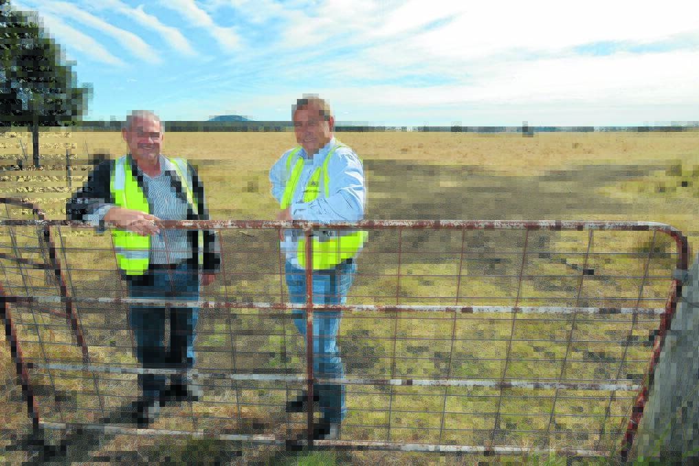 RELYING ON SCIENCE: Shenhua environment manager Mark Howes and project manager Paul Jackson say the project’s Commonwealth approval provides ‘final, irrefutable confirmation’ it will not harm agricultural production. Photo: Barry Smith