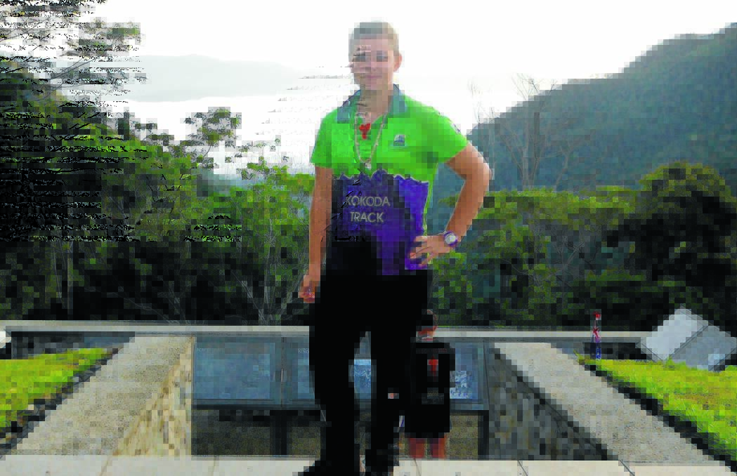 GET MOVING: Woolomin’s Sarah Hudson loves the feedback and motivation she gets from her Polar Watch, here on the Kokoda Track.