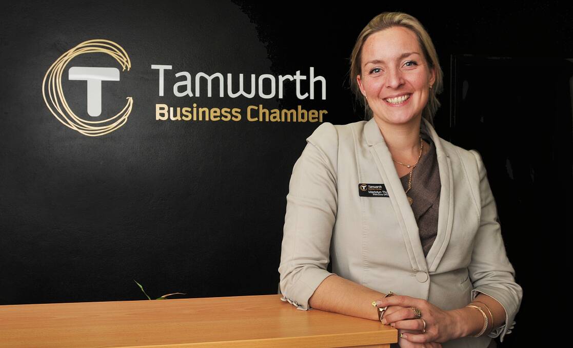 PERSONAL CALL: Tamworth Business Chamber executive officer Marjolyn Thomas is moving on after three years at the organisation. Photo: Geoff O’Neill 090714GOC01