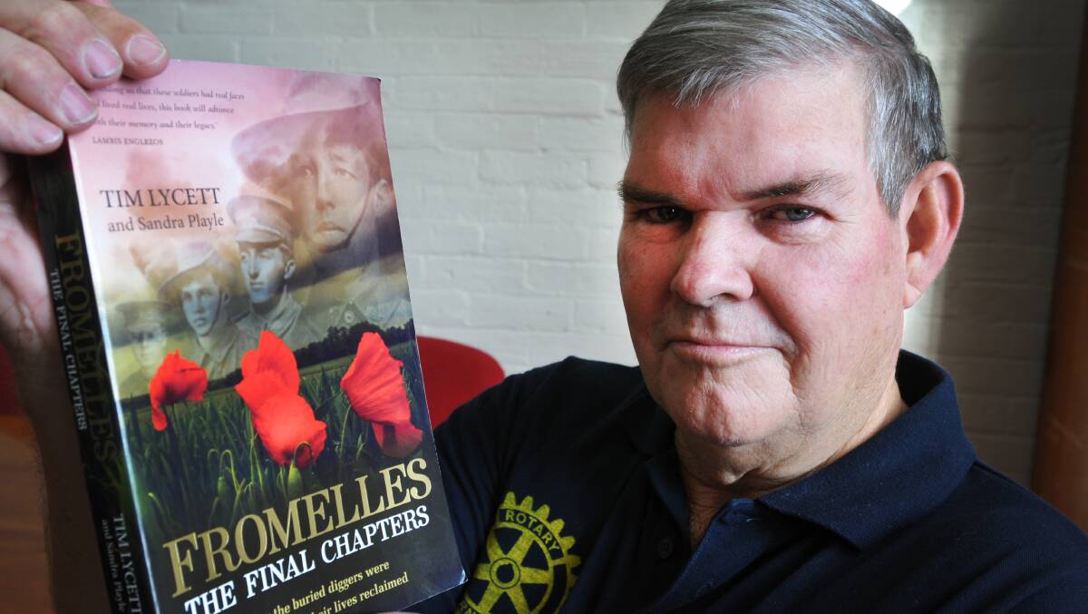 FOUND AT FROMELLES: John Nash will attend the last ceremony in Fromelles for those Diggers who were identified from a mass grave in Pheasant Wood in commemoration of his great-uncle, Bert Williamson. Photo: Geoff O’Neill 240414GOG01