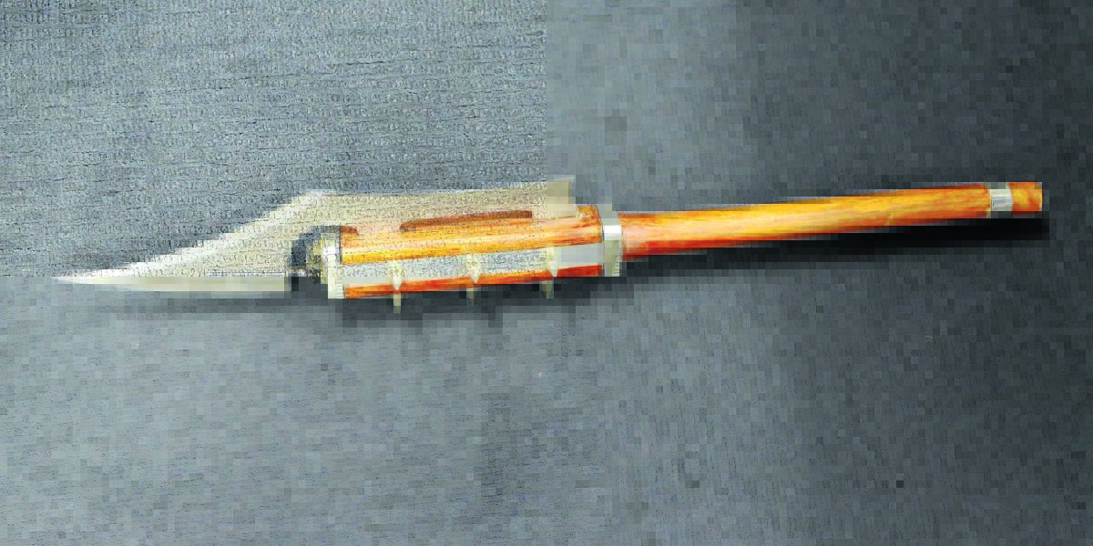 STRIKE FORCE: Police confirmed ‘offensive’ weapons, like this dangerous baton, had been seized on Tuesday. Photo: NSW Police