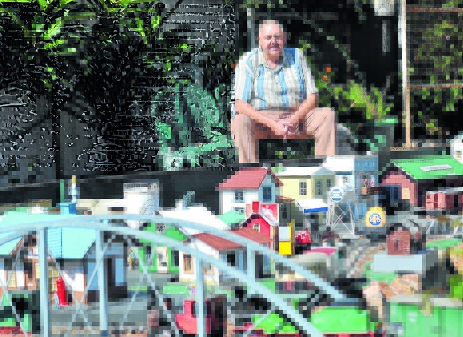 THEN: Gunnedah resident Don McDonagh’s miniature town and model railway has been attracting visitors for more than 25 years. Photo: Geoff O'Neill