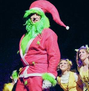 NAUGHTY SENSE OF FUN: Tim Whyte plays the Grinch in the Tamworth Musical Society’s lastest production Seussical The Musical at the Capitol Theatre.