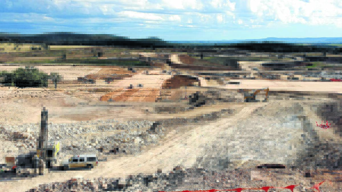 ON TRACK: Whitehaven Coal’s $767 million mine at Maules Creek is starting to take shape, despite the best efforts of protesters to disrupt progress.