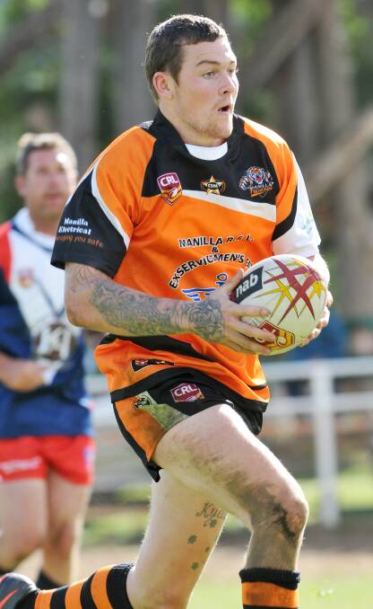 Mitch Fletcher and the Manilla Tigers will need to have a big game if they are going to roll Barraba after a tough off-field week for the Tigers.  Photo: Gareth Gardner  030514GGD02