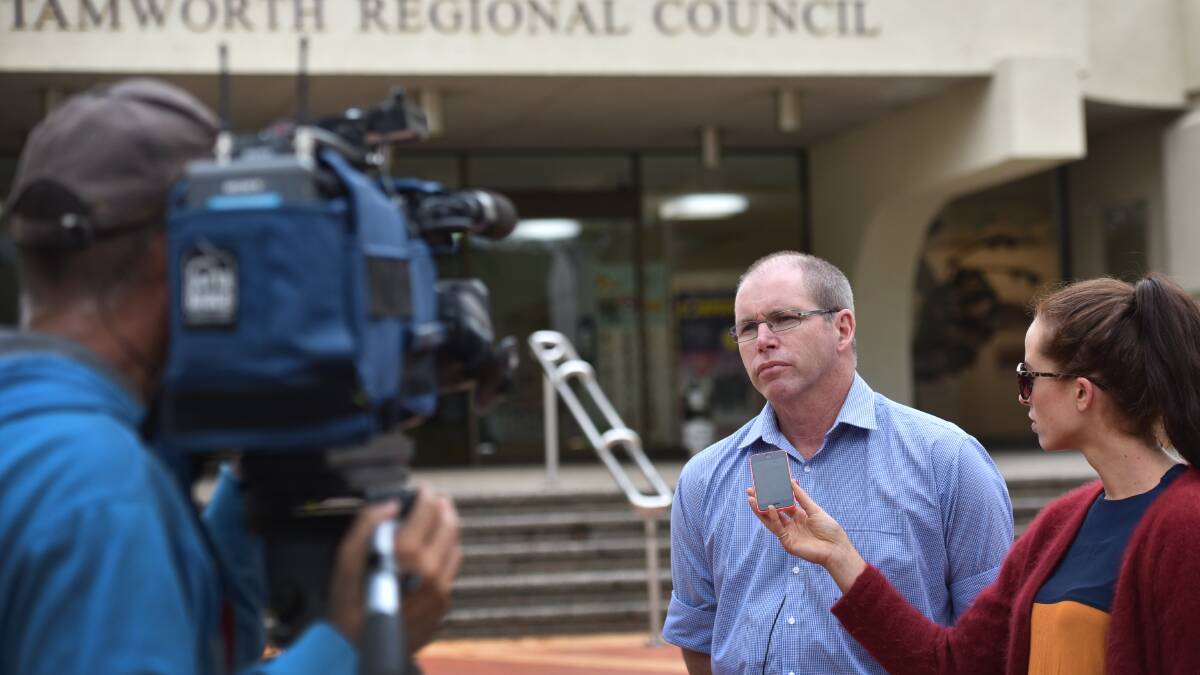 HAVE YOUR SAY: Tamworth Regional Council’s water enterprises director  Bruce Logan wants the public’s input on a review of the drought management plan. Photo: Geoff O’Neill 200415GOD02