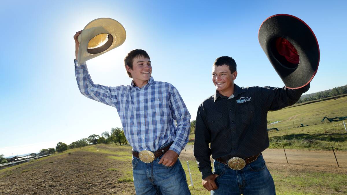 Will Miller and Brady Smith will both be defending their world championships this Saturday in Attunga.  Photo: Gareth Gardner 180314GGD01