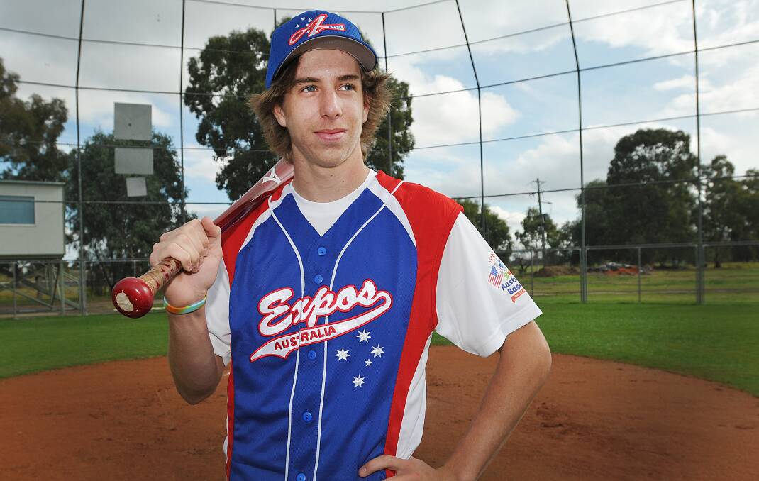 Tamworth baseballer Aiden Lee has been selected in the Aussie Expos side for their 
upcoming tour to the US. Photo: Geoff O’Neill 020614GOE01