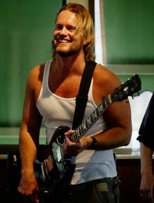 Craig McLachlan performing with the band Welter. Photo: Greg Totman
