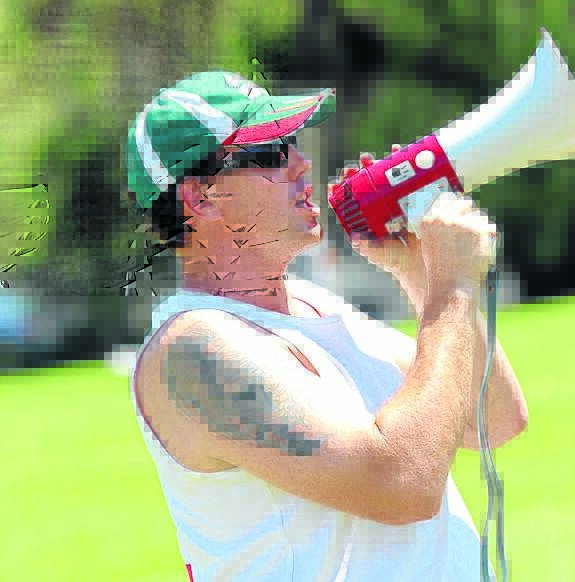 COACH: Alex Costello at the #Gunnedahsaysnotoviolence Touch Football Gala Day last year. Photo: Namoi Valley Independent
