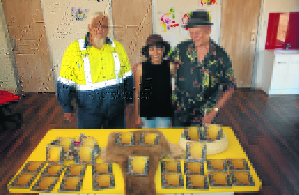 RECLAMATION: Greg Griffiths, Kelsey Strasek-Barker and Ross McGregor at the launch of the CD in Gunnedah earlier this year. Photo: Namoi Valley Independent