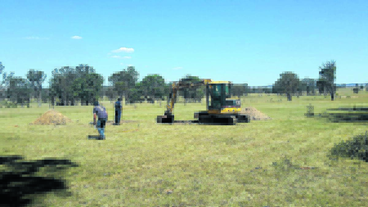 STRIKE FORCE: A team of officers reopened the Bill Roach case and combed a new property near Armidale in the search for his remains last week. Photo: NSW Police