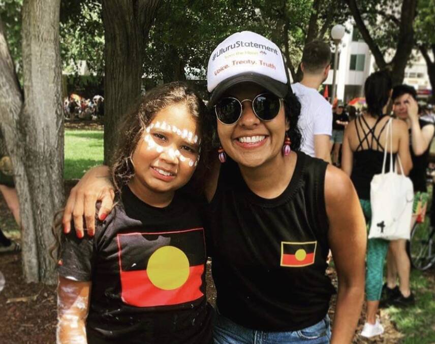 FAMILY: Teela Reid, pictured with her niece Jakayla, says she grew up hearing stories around the campfire. Photo: CONTRIBUTED