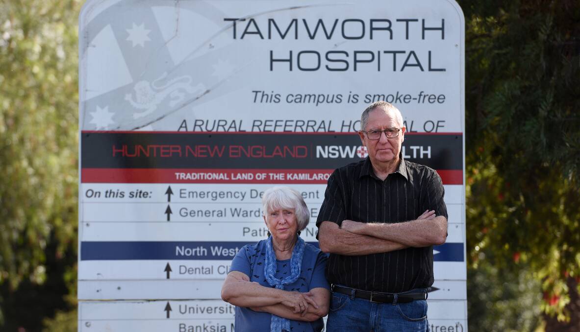 UPGRADE NEEDED: Di and Don Wyatt believe a major overhaul of the Tamworth Hospital mental health unit is needed to cater to the growing issues of mental health. Photo: Gareth Gardner 
